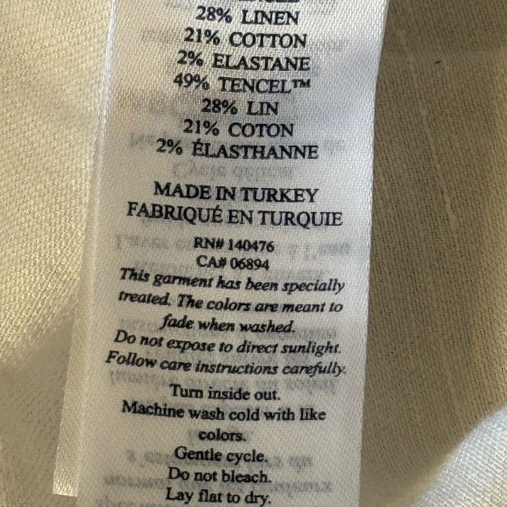 FAHERTY Women’s Arlie Jogger White Size XXL Tencel Linen Cotton - Picture 11 of 16